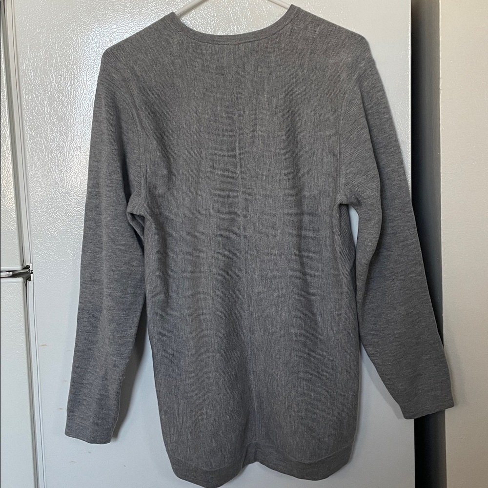 Lululemon Gray Crewneck Sweater Live In Practice Logo‎ Tag See Measurements - Picture 7 of 10